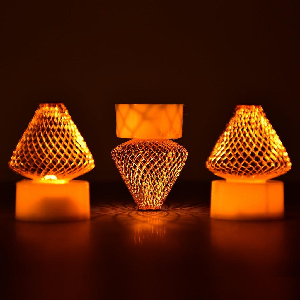 12Pcs Flameless LED Tea Light Candles for Home & Event Decor, Diwali