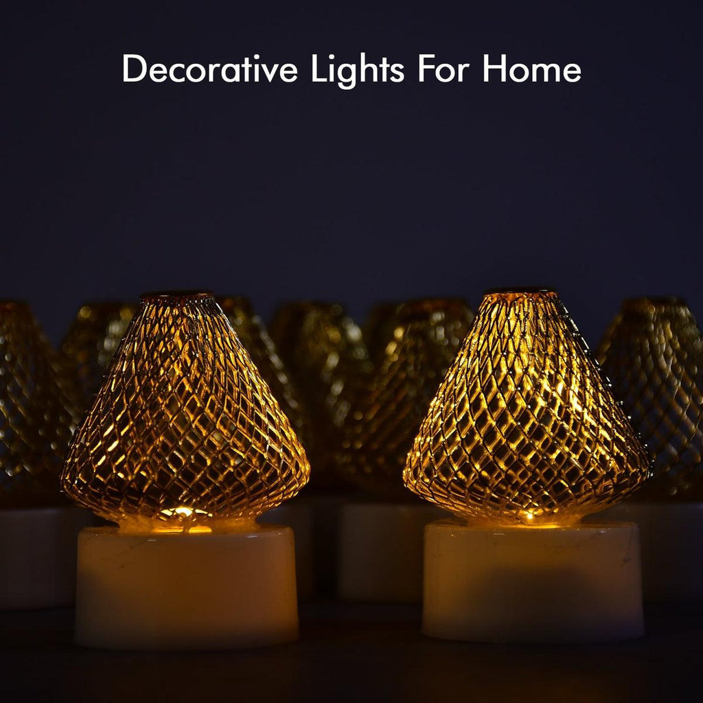 12Pcs Flameless LED Tea Light Candles for Home & Event Decor, Diwali