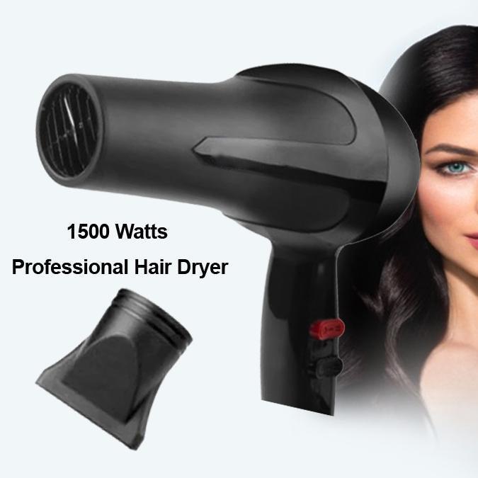 1500 Watts Professional Hair Dryer 2888 (Black), Hair accessories