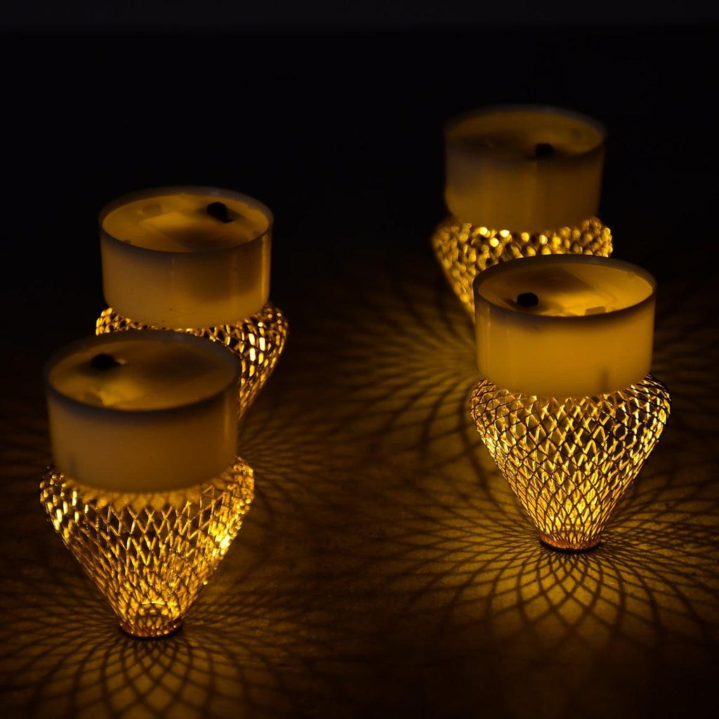 12Pcs Flameless LED Tea Light Candles for Home & Event Decor, Diwali