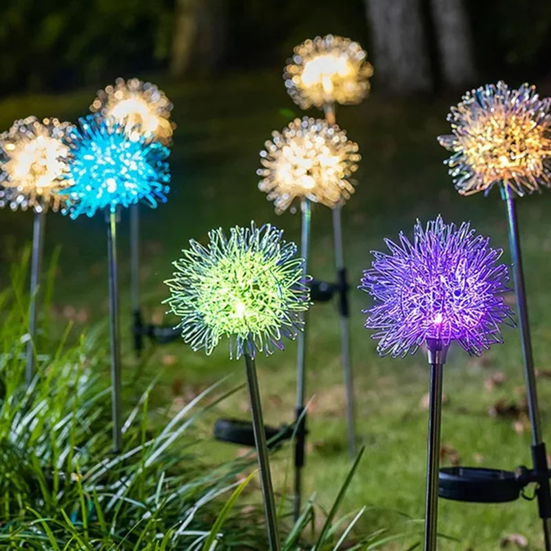 Solar Powered Dandelion Garden Lights (2 Pc