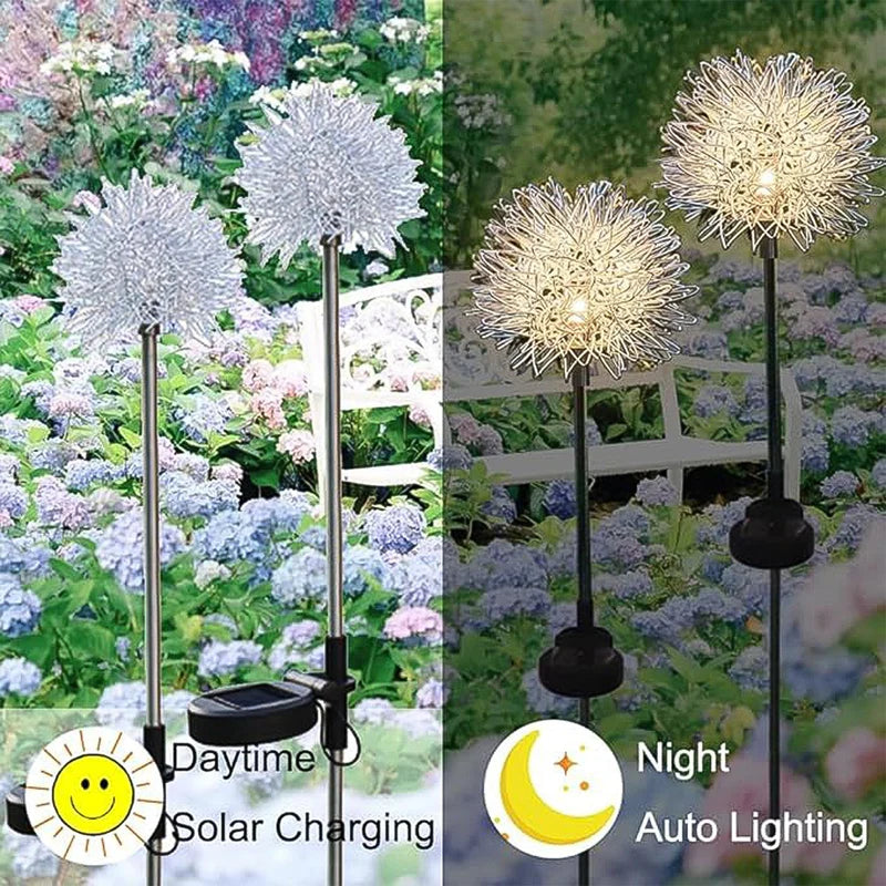 Solar Powered Dandelion Garden Lights (2 Pc