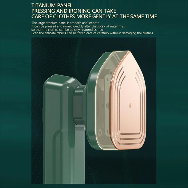 0312 Mini Steam Iron Handheld Garment Steamer for Clothes - Portable Travel Household Ironing Machine Fast Heat Up, Powerful Steam