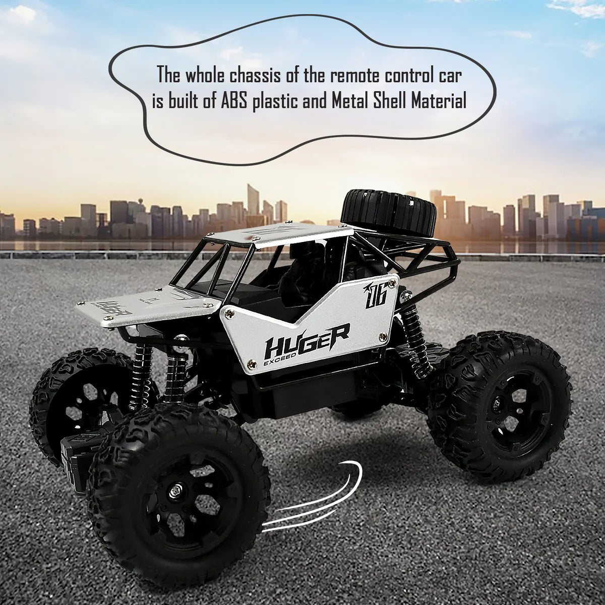 17816 118 Scale Rock Crawler Monster Rc Truck All Terrain Stunt Racing Car Rechargeable Indoor Outdoor Toy Car
